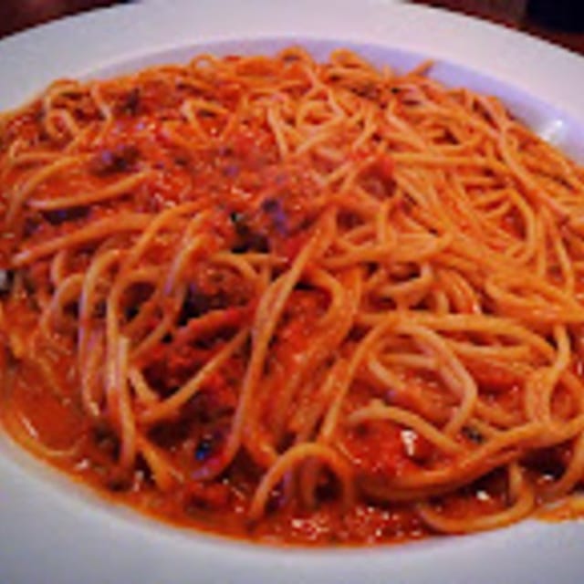 Spaghetti and Meat Sauce.