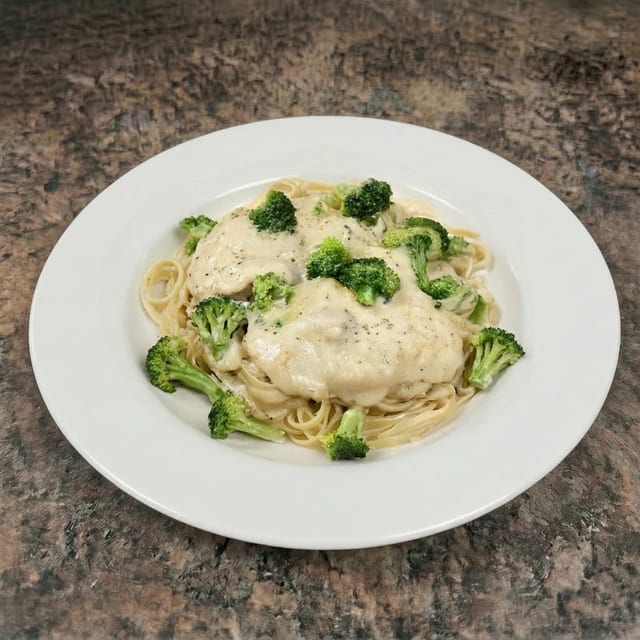 Chicken Alfredo.