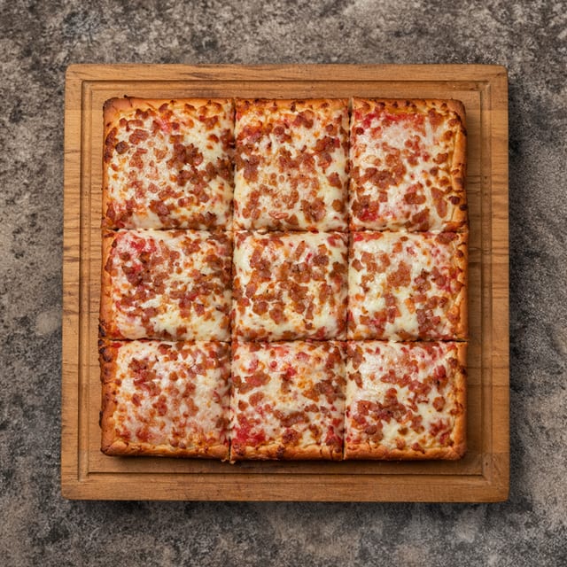 Plain Square Sicilian Pizza.