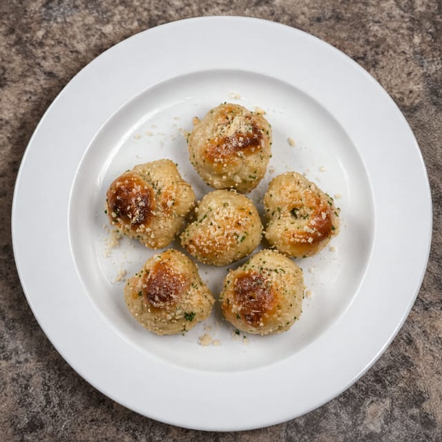 6 Pieces Garlic Knots.