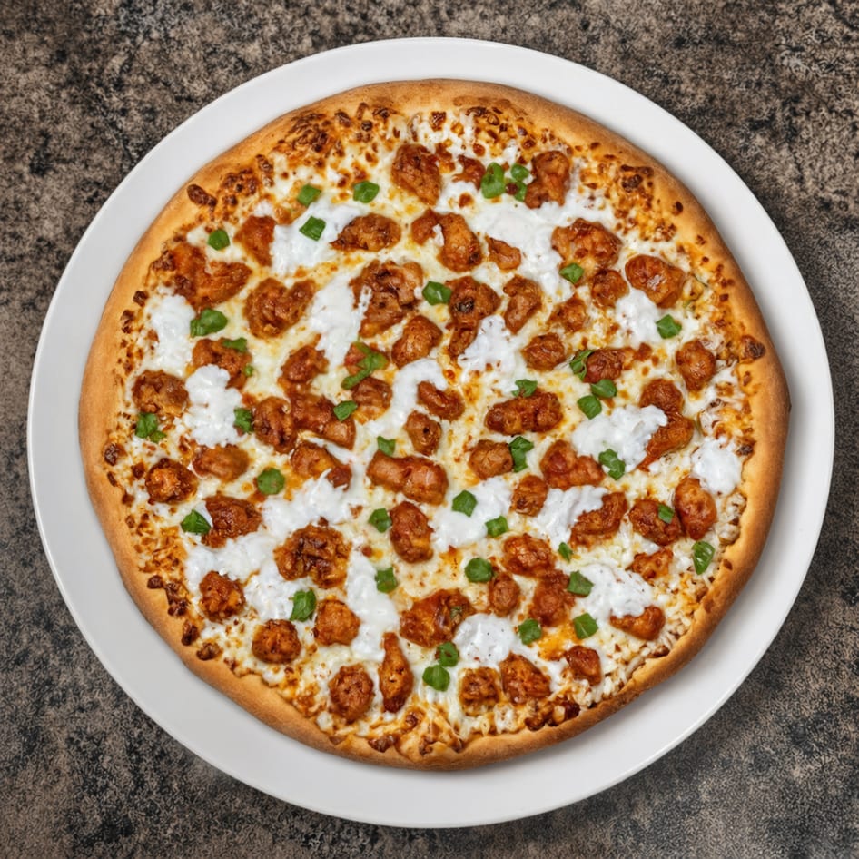 Buffalo Chicken Pan Pizza.