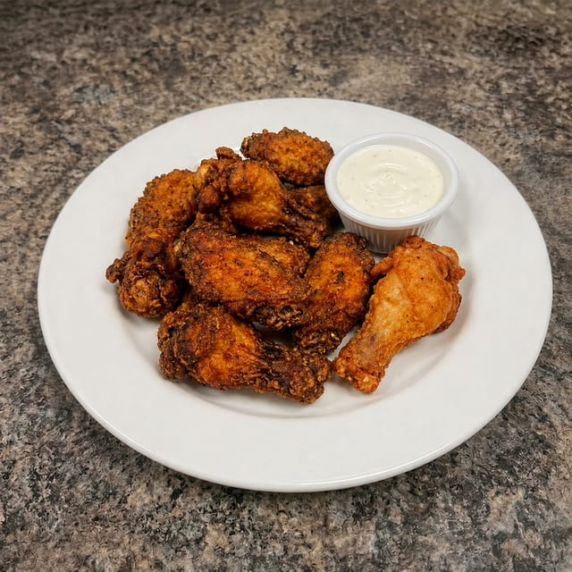 10 Pieces Hot Wings.