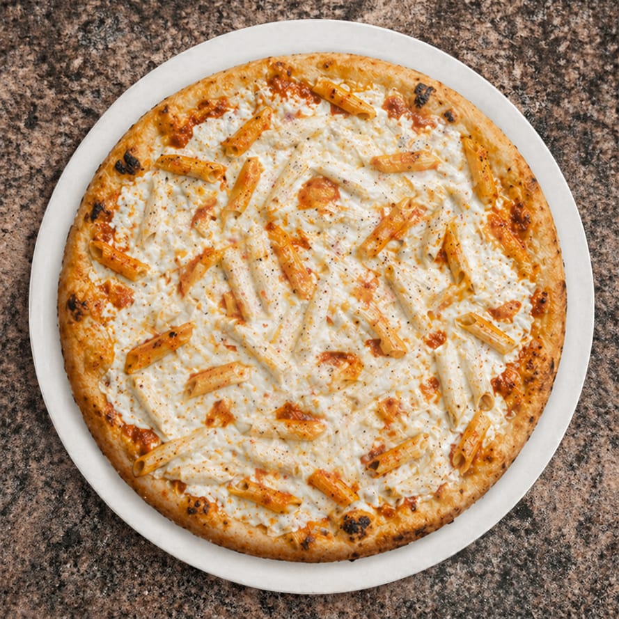 Penne Vodka Sauce Pizza.